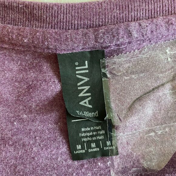 Anvil T-Shirt Women’s Size Medium Color Purple Hootie & The Blowfish Graphic Tee - Picture 4 of 8